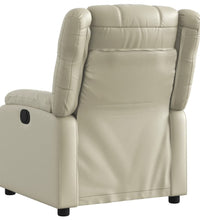 Relaxsessel Elektrisch Creme Kunstleder