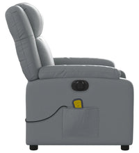 Massagesessel Elektrisch Grau Kunstleder