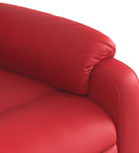 Massagesessel mit Aufstehhilfe Rot Kunstleder