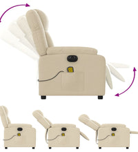 Massagesessel Elektrisch Creme Stoff