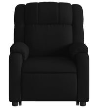 Elektrischer Massagesessel mit Aufstehhilfe Schwarz Stoff