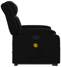 Massagesessel mit Aufstehhilfe Schwarz Kunstleder