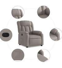 Relaxsessel Elektrisch Taupe Stoff