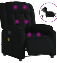 Massagesessel Elektrisch Schwarz Stoff