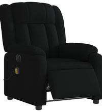Massagesessel Elektrisch Schwarz Stoff