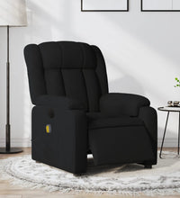 Massagesessel Elektrisch Schwarz Stoff