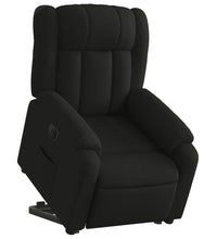 Relaxsessel mit Aufstehhilfe Elektrisch Schwarz Stoff