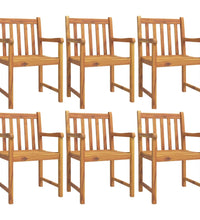 7-tlg. Garten-Essgruppe Massivholz Akazie