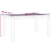 7-tlg. Garten-Essgruppe Massivholz Akazie