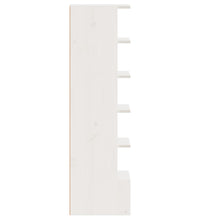 Schuhregal Weiß 28x30x104 cm Massivholz Kiefer