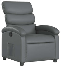 Relaxsessel Grau Kunstleder