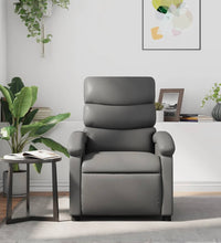 Relaxsessel Grau Kunstleder