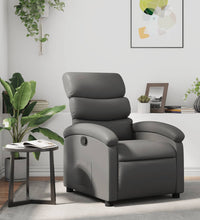 Relaxsessel Grau Kunstleder
