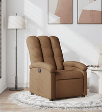 Relaxsessel Braun Stoff