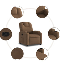 Relaxsessel Braun Stoff