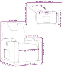 Relaxsessel Braun Stoff