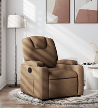 Relaxsessel Braun Stoff