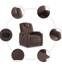 Relaxsessel Braun Kunstleder