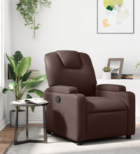 Relaxsessel Braun Kunstleder