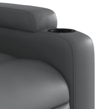 Massagesessel Grau Kunstleder