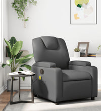 Massagesessel Grau Kunstleder