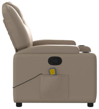 Massagesessel Cappuccino-Braun Kunstleder