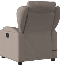 Massagesessel Taupe Stoff