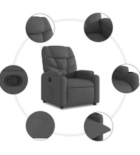 Relaxsessel Dunkelgrau Stoff
