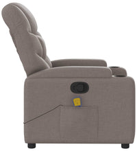 Massagesessel Taupe Stoff