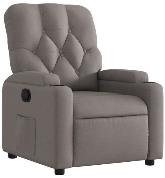 Relaxsessel Taupe Stoff