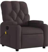 Massagesessel Dunkelbraun Stoff