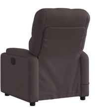 Massagesessel Dunkelbraun Stoff