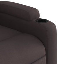 Massagesessel Dunkelbraun Stoff