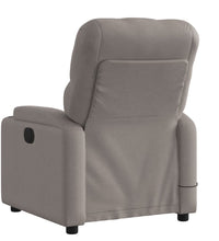 Massagesessel Taupe Stoff