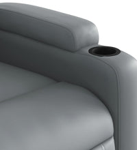 Relaxsessel Grau Kunstleder