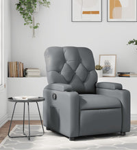 Relaxsessel Grau Kunstleder