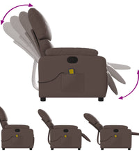 Massagesessel Braun Kunstleder