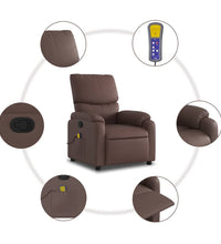 Massagesessel Braun Kunstleder
