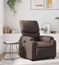 Massagesessel Braun Kunstleder
