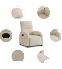 Relaxsessel Beige Mikrofasergewebe