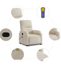 Massagesessel Beige Mikrofasergewebe