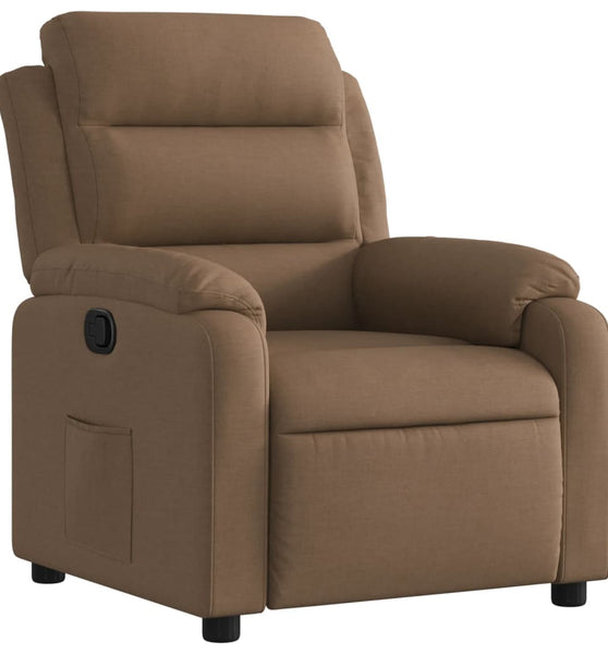 Relaxsessel Braun Stoff