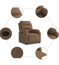 Relaxsessel Braun Stoff