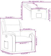 Relaxsessel Braun Stoff