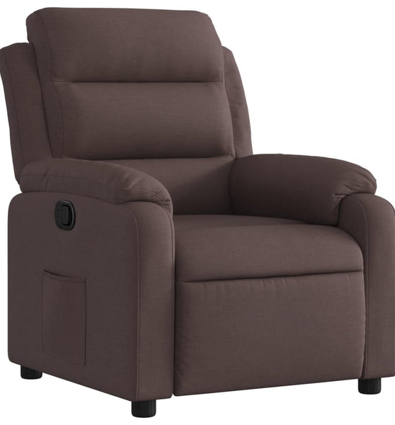 Relaxsessel Dunkelbraun Stoff