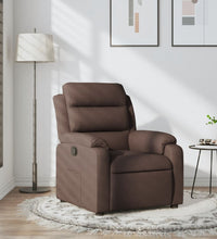 Relaxsessel Dunkelbraun Stoff