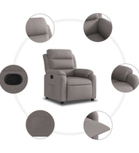 Relaxsessel Taupe Stoff