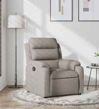 Relaxsessel Taupe Stoff