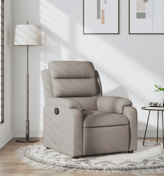 Relaxsessel Taupe Stoff