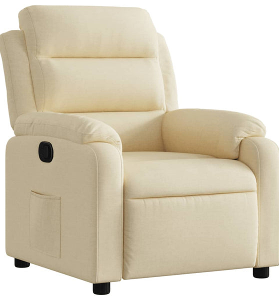 Relaxsessel Creme Stoff